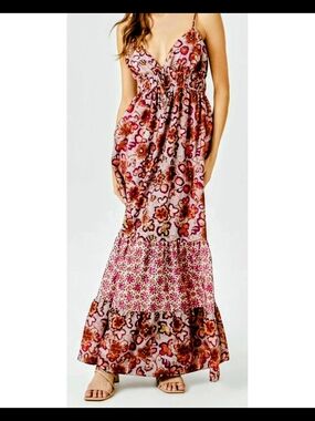 Forever 21 Floral Print Maxi Dress – New Without Tags